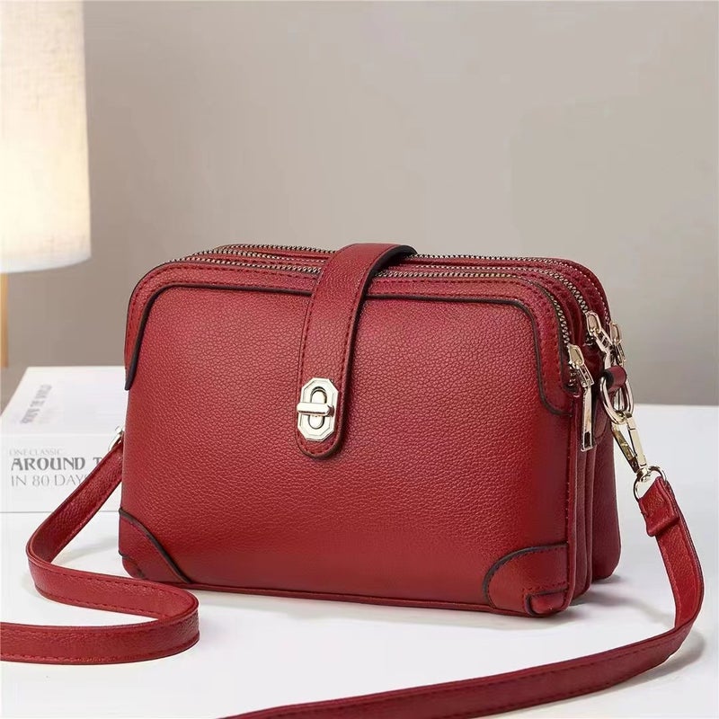 [Shichen Women'S Bag] Fashion Solid Color Casual Women'S Bag New Shoulder Bag All-Match Western Style Crossbody Bag - Image 5